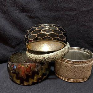 Black and Gold Bracelet Collection